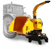 Astilladora potente a enganchar detrás del tractor, en plataforma giratoria, con suspensión para un remolque de 8 t.  LS 160 TT (1000 rev/min)